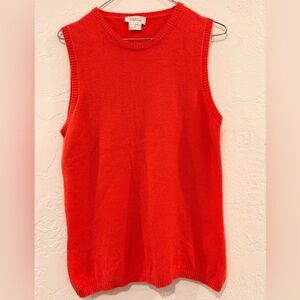 Barneys New York Salmon Cashmere Sweater Vest